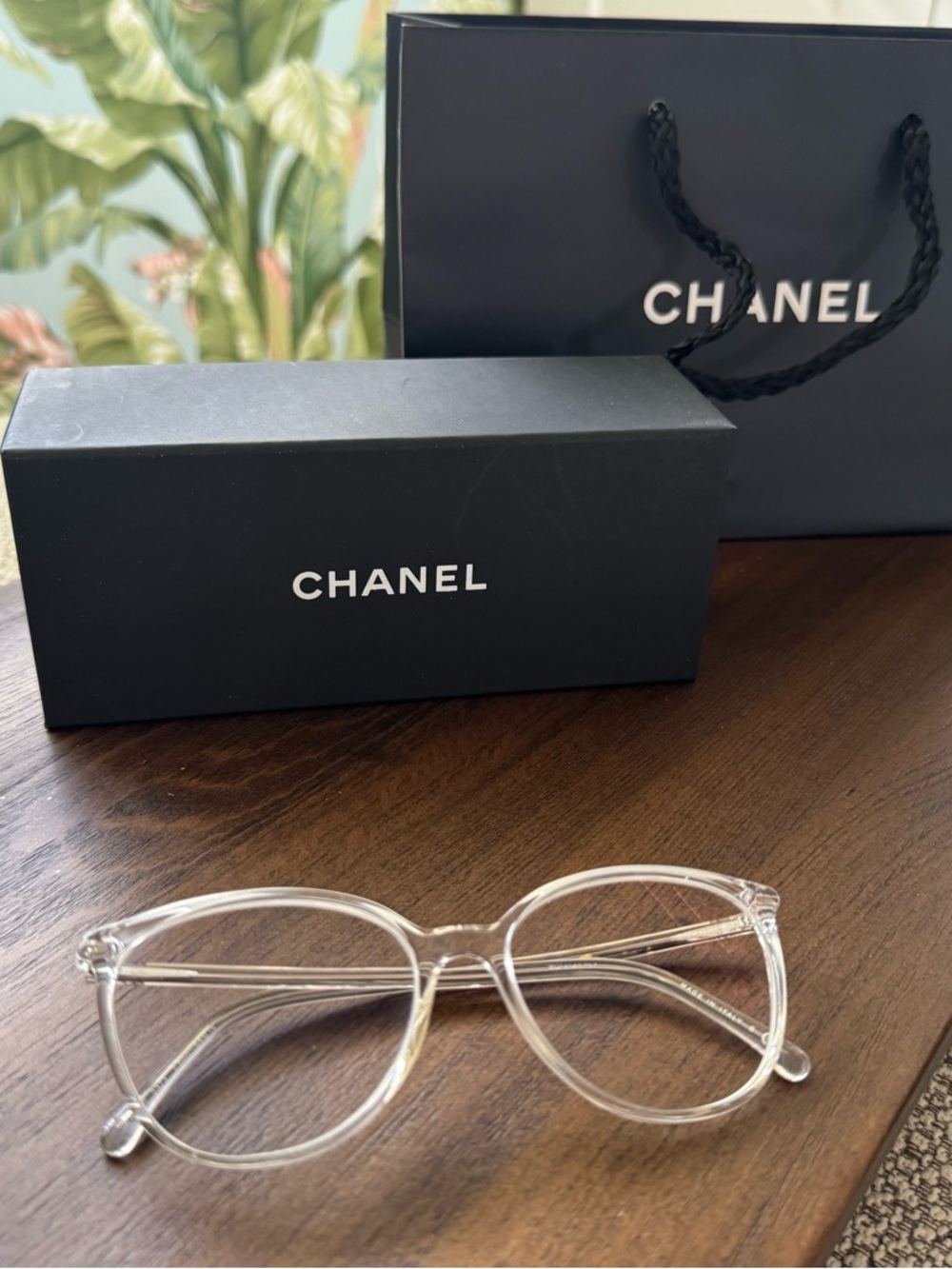 CHANEL Clear Transparent Women's Eyeglasses